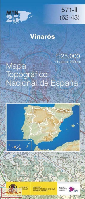 571-2 VINARÒS | carte topographique CNIG
