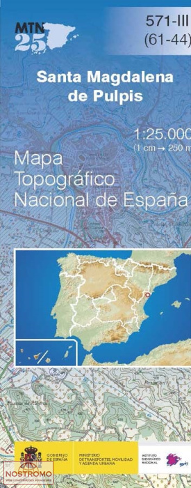 571-3 STA. MAGDALENA DE PULPIS | carte topographique CNIG