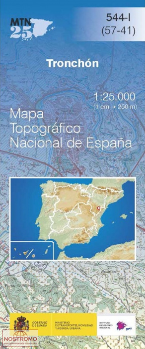 544-1 TRONCHÓN | carte topographique CNIG