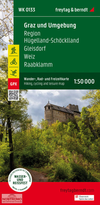WK0133 GRAZ UND UMGEBUNG | Freytag & Berndt hiking map