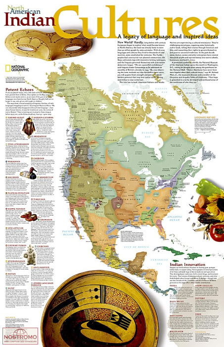 NORTH AMERICAN INDIAN CULTURES | National Geographic poster