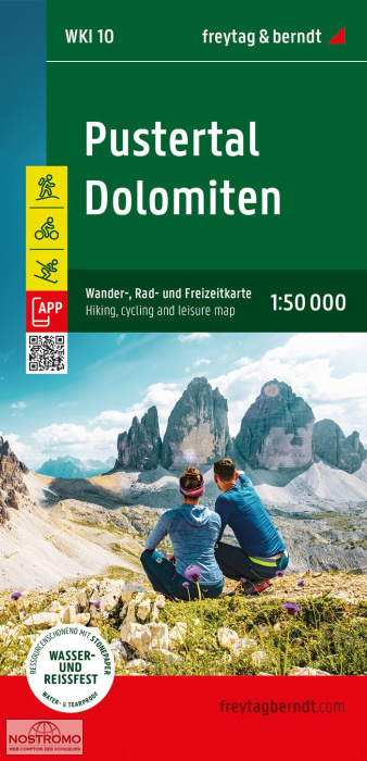 WKI10 PUSTERTAL - DOLOMITEN | Freytag & Berndt hiking map