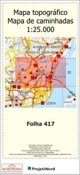 417 LOURES | carte topographique Projektnord