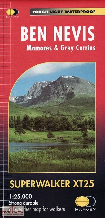 BEN NEVIS - MAMORES & GREY CORRIES | Harvey hiking map