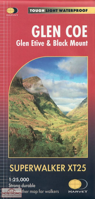 GLEN COE - GLEN ETIVE & BLACK MOUNT | Harvey hiking map