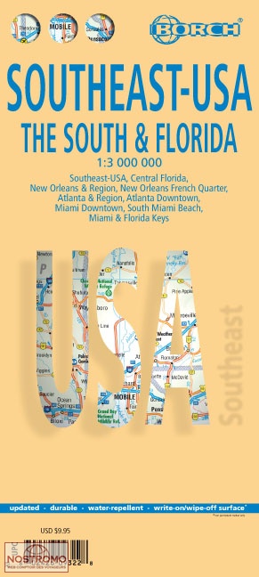 USA SOUTHEAST | Borch travel map