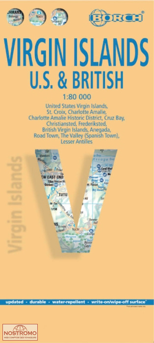 ÎLES VIERGES | carte touristique Borch