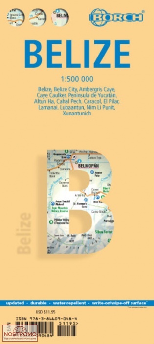 BELIZE | Borch travel map