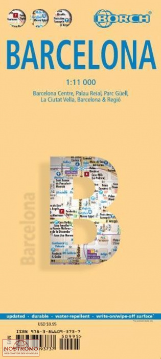 BARCELONE | plan de ville Borch