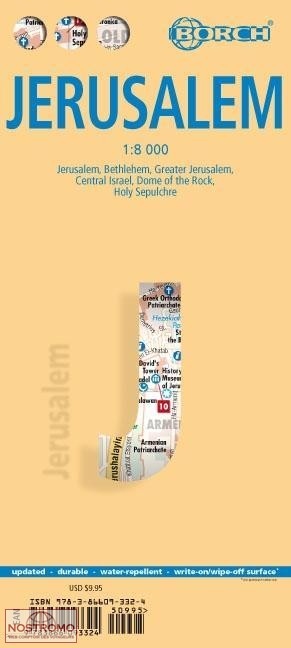 JÉRUSALEM | plan de ville Borch