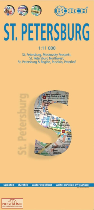 SAINT-PÉTERSBOURG | plan de ville Borch