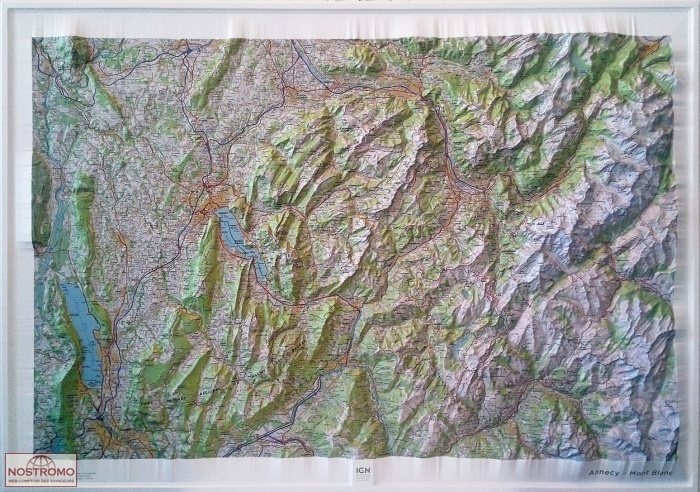 ANNECY - MONT-BLANC | IGN relief map