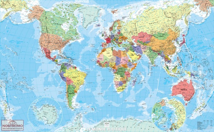 LE MONDE | IGN wall map