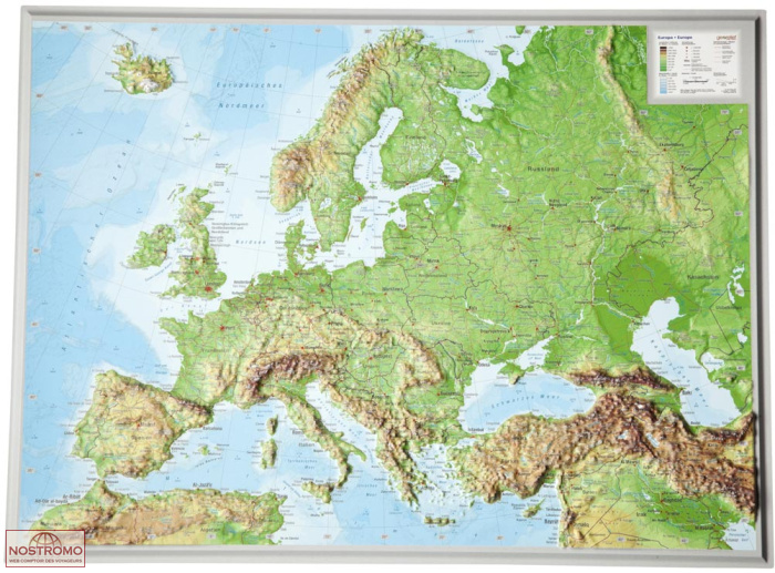 EUROPE | Georelief relief map