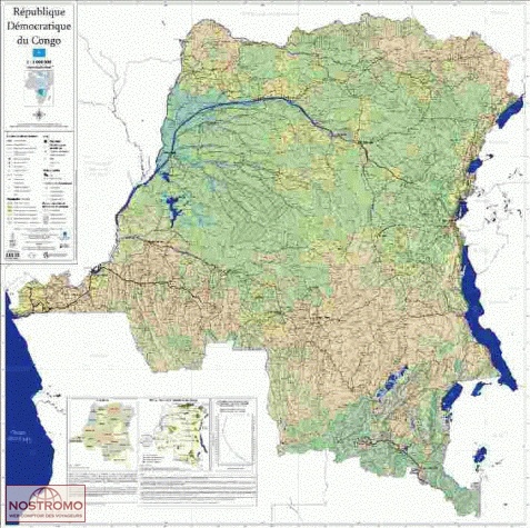 DEMOCRATIC REPUBLIC OF CONGO | UCL wall map