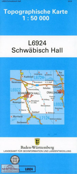 L6924 SCHWÄBISCH HALL | carte topographique LGL