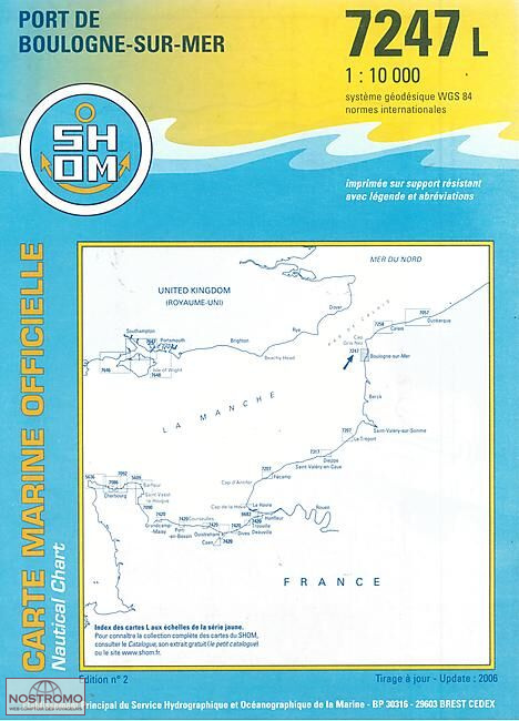 7247L HARBOUR OF BOULOGNE-SUR-MER | SHOM nautical chart