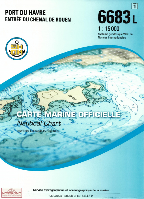 6683L HARBOUR OF LE HAVRE | SHOM nautical chart