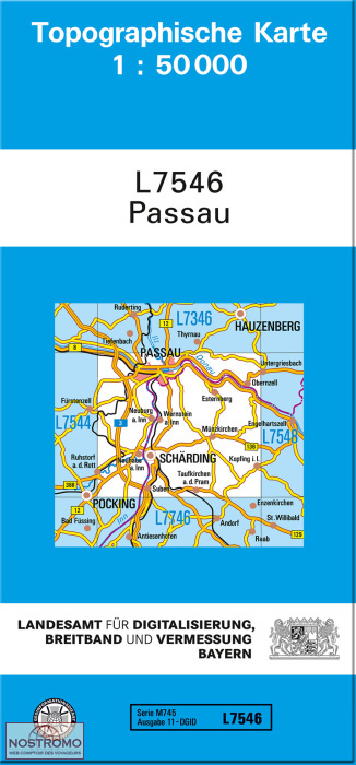 L7546 PASSAU | carte topographique LDBV