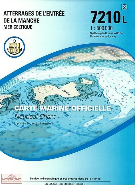 7210L ENTRY OF THE ENGLISH CHANNEL | SHOM nautical chart