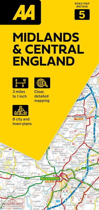 05 MIDLANDS & CENTRAL ENGLAND | rAA oad map