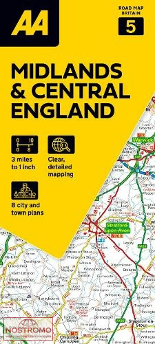 05 MIDLANDS & CENTRAL ENGLAND | rAA oad map