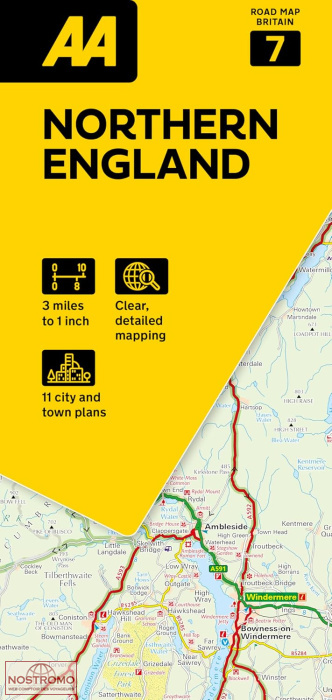 07 NORTHERN ENGLAND | AA road map