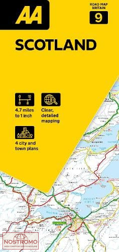 09 SCOTLAND | carte routière AA
