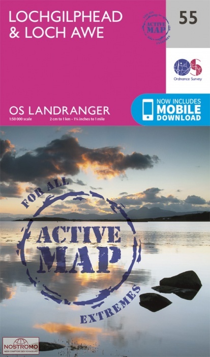 055 LOCHGILPHEAD & LOCH AWE | OS hiking map