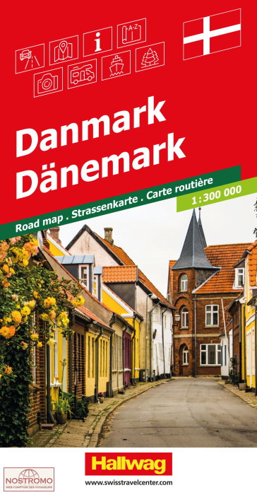 DENMARK | Hallwag road map