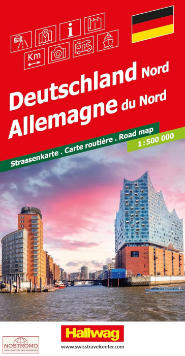 GERMANY NORTH | Hallwag road map