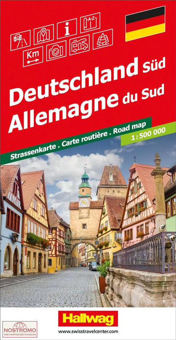 GERMANY SOUTH | Hallwag road map