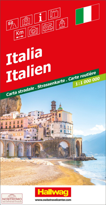 ITALY | carte routière Hallwag