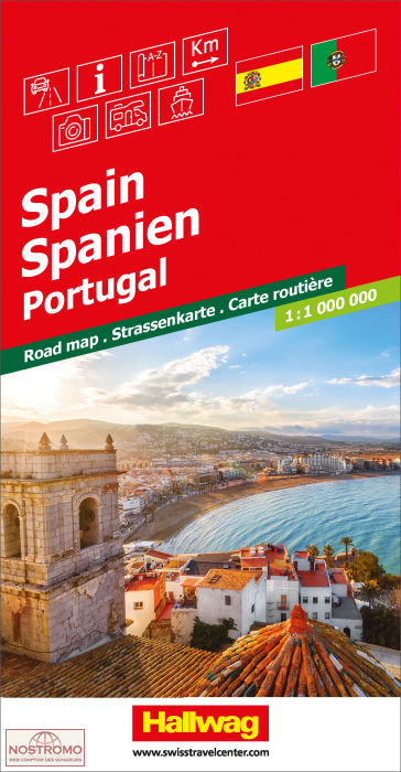 ESPAGNE - PORTUGAL | carte routière Hallwag