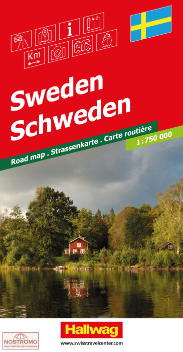 SWEDEN | Hallwag road map