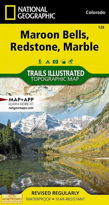MAROON BELLS - REDSTONE - MARBLE | National Geographic hiking map