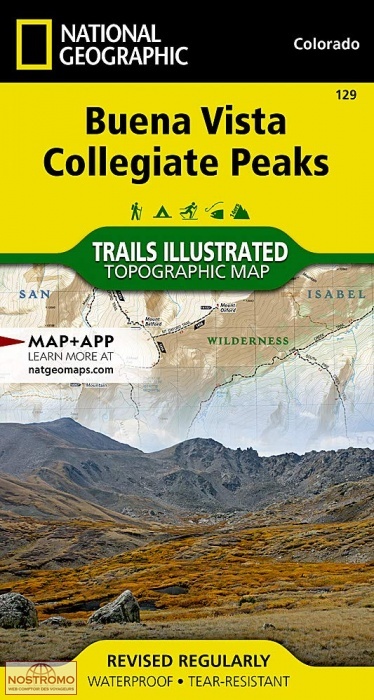 BUENA VISTA - COLLEGIATE PEAKS | National Geographic hiking map