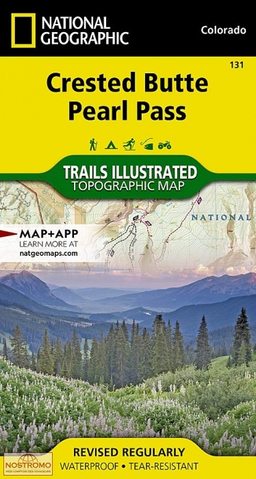 CRESTED BUTTE - PEARL PASS | National Geographic hiking map