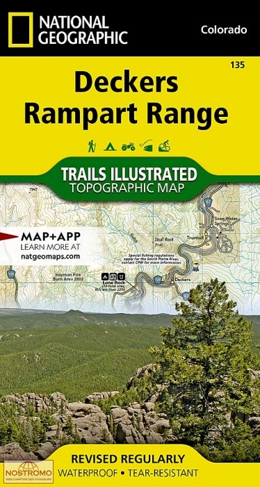 DECKERS - RAMPART RANGE | National Geographic hiking map