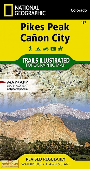 PIKES PEAK - CANON CITY | National Geographic hiking map