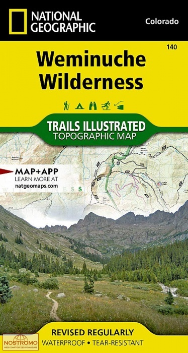 WEMINUCHE WILDERNESS | National Geographic hiking map