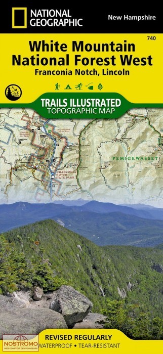 WHITE MOUNTAINS NATIONAL FOREST WEST | carte de randonnée National Geographic