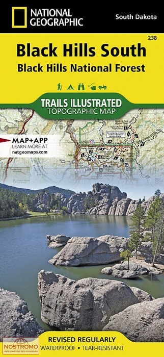 BLACK HILLS SOUTH | carte de randonnée National Geographic