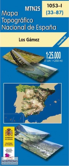 1053-1 LOS GÁMEZ | carte topographique CNIG