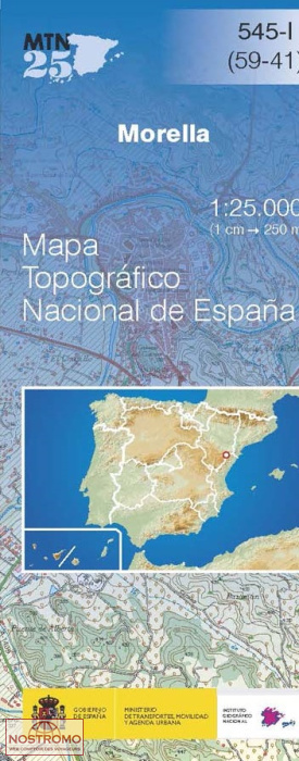 545-1 MORELLA | carte topographique CNIG