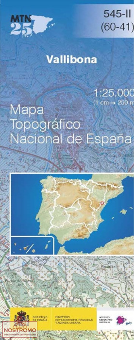 545-2 VALLIBONA | carte topographique CNIG