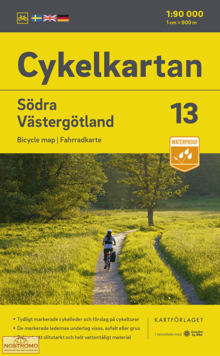 13 SÖDRA VÄSTERGÖTLAND | Kartförlaget cycling map