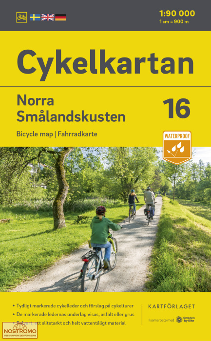 16 NORRA SMÅLANDSKUSTEN | Kartförlaget cycling map