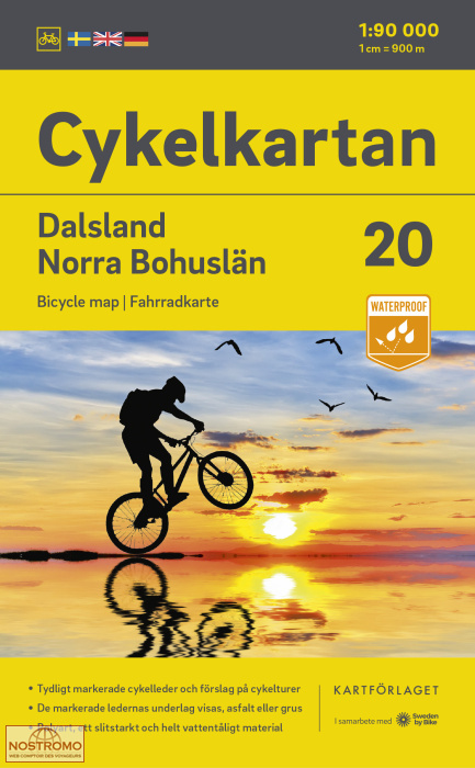 20 DALSLAND - NORRA BOHUSLÄN | Kartförlaget cycling map