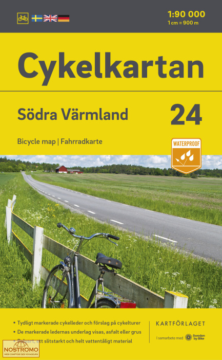 24 SÖDRA VÄRMLAND | Kartförlaget cycling map